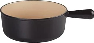 Le Creuset Classic Caquelon Fonduepfanne 24cm schwarz-matt