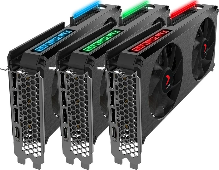 PNY GeForce RTX 3060 Ti XLR8 Gaming Revel Epic-X RGB Dual Fan LHR, 8GB GDDR6, HDMI, 3x DP