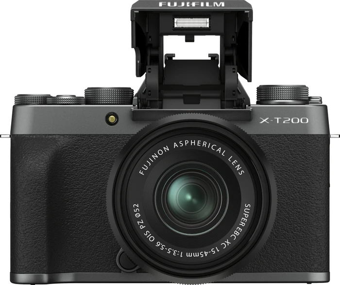 Fujifilm X-T200 dunkelsilber mit Objektiv Fujinon XC 15-45mm 3.5-5.6 OIS PZ