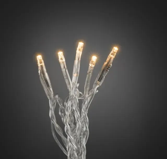 Konstsmide Micro Lichterkette transparent LED 35x bernstein