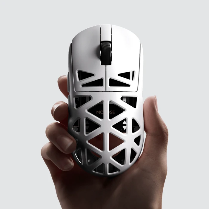 Mchose A7X Ultra 8K Magnesium Alloy Wireless Gaming Mouse, weiß, USB/Bluetooth