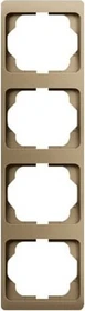 Busch-Jaeger Alpha exclusive Abdeckrahmen 4-fach Rahmen senkrecht, bronze
