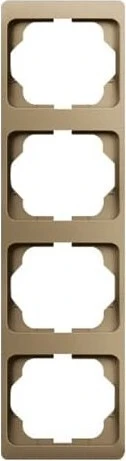 Busch-Jaeger Alpha exclusive Abdeckrahmen 4-fach Rahmen senkrecht, bronze