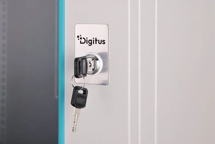 Digitus Dynamic-N Serie 19" Wandgehäuse 12HE, unmontiert, Sicherheitsglastür, IP2X, RAL 7035, 600mm tief