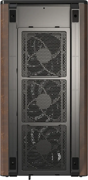 Montech Heritage Pro, schwarz/braun, Glasfenster
