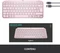 Logitech MX Keys Mini, rosa, LEDs weiß, Logi Bolt, Rose, USB/Bluetooth, FR Vorschaubild