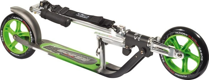 Hudora Big Wheel 205 Scooter grau/grün