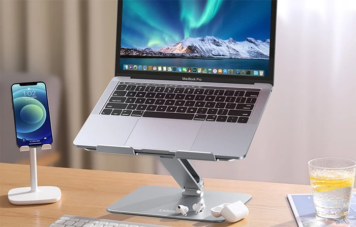 Ugreen LP339, Notebook-Stand 13-17.3", silber, verstellbar, faltbar