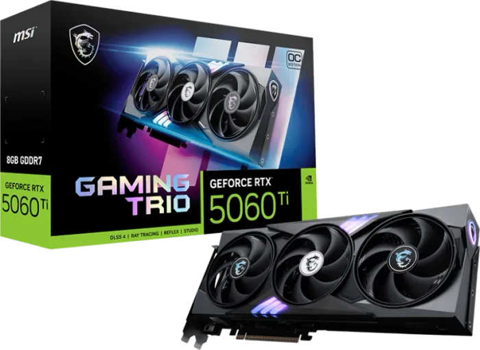 MSI GeForce RTX 5060 Ti 8G Gaming Trio OC, G506T-8GTC, 8GB GDDR7, HDMI, 3x DP