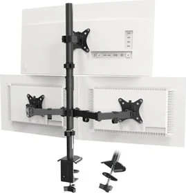 Putorsen Triple Monitor Arm for 3 Monitors 17-32 Inch Screens schwarz