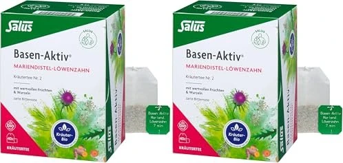 Salus Basen-Aktiv Kräutertee Nr. 2 Mariendistel-Löwenzahn Beutel, 40 Stück