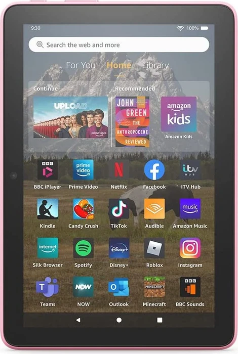 Amazon Fire HD 8 KFRAWI 2022, ohne Werbung, rosa, 32GB