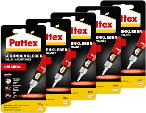 Pattex PSK3C Classic flüssig Sekundenkleber, 10g