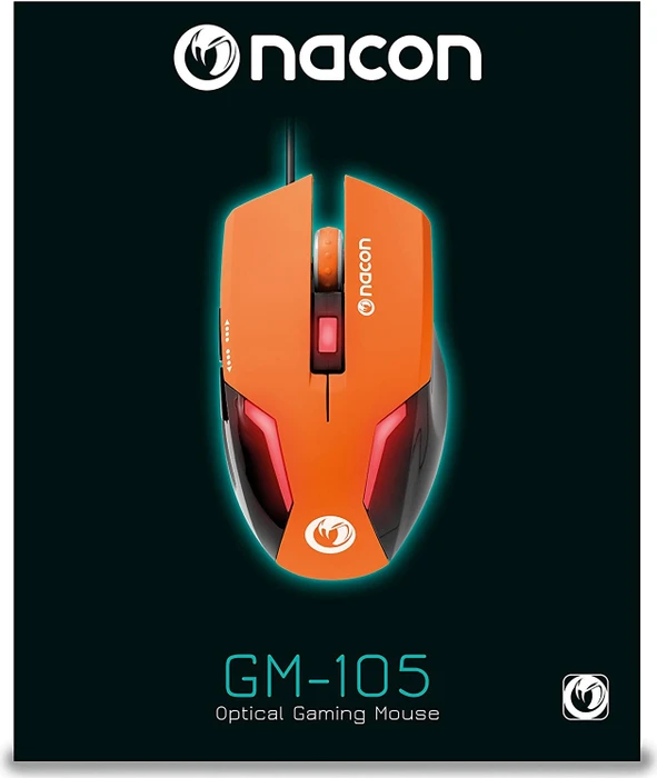 Nacon GM-105 Gaming Mouse orange/schwarz, USB