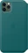 Apple Leder Folio Case für iPhone 11 Pro Max pfauenblau Vorschaubild