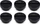 Alphacool Eiszapfen Verschlussschraube G1/4", schwarz, 6er-Pack (17622)
