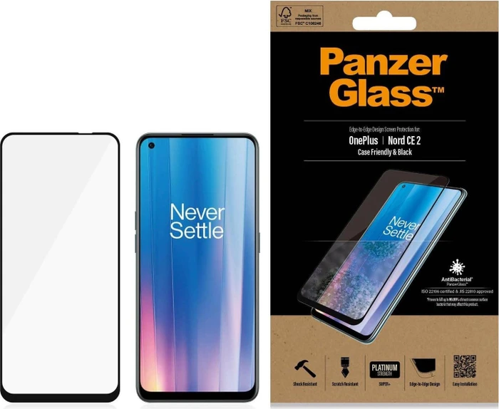PanzerGlass Curved Edges Case Friendly Biometric für Samsung Galaxy S20 Ultra schwarz