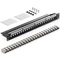 deleyCON Patchpanel für Keystone Module 19", 1HE, schwarz, inkl. RJ-45 Cat6a Module, 24-Port, 19", 1HE Vorschaubild