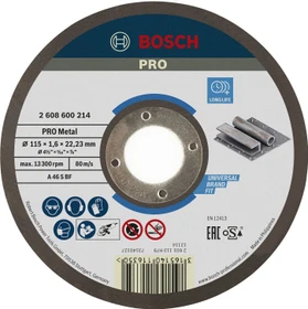 Bosch Professional AS46SBF Expert for Metal Trennscheibe, 115x1.6x22.23mm, 1 Stück
