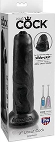Pipedream King Cock 9" Uncut Cock black