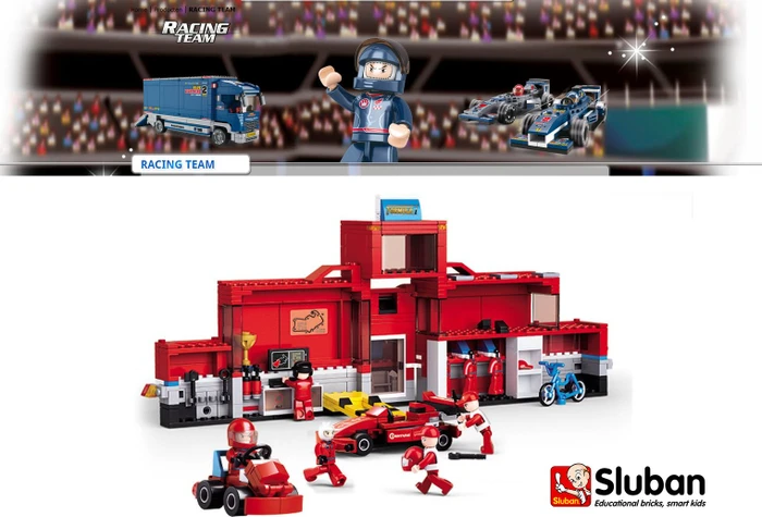 Sluban Racing Team Rennwagen Station
