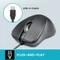 Perixx PERIMICE-221U Silent Ergonomic Mouse, schwarz, USB Vorschaubild