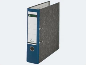 Leitz Qualitäts Ordner 2-Ring 180° Klimaneutral, 80mm, A4, schwarz/blau