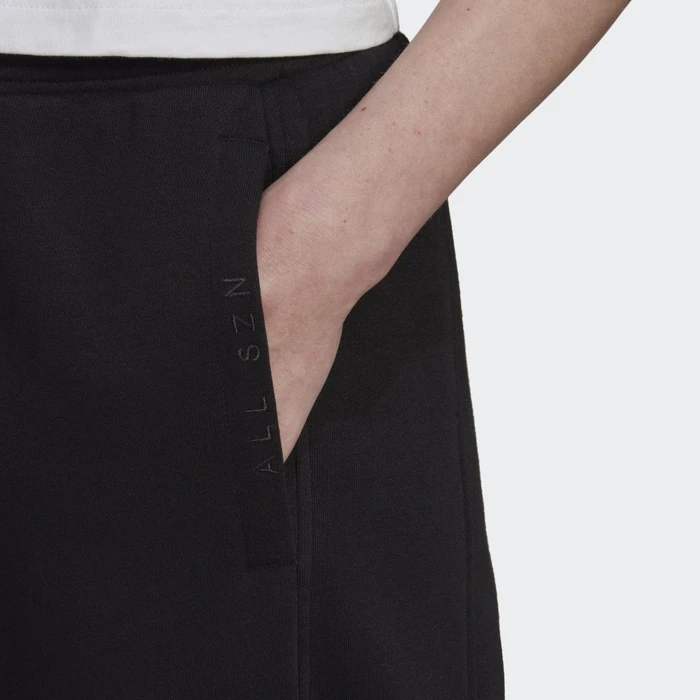 adidas ALL SZN Fleece Trainingshose lang schwarz (Damen)