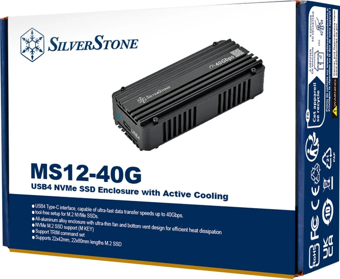 SilverStone MS12-40G, M.2 SSD, USB4