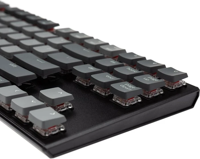 Keychron K1 V4, 80% TKL, LEDs weiß, schwarz, Gateron LOW PROFILE RED, USB/Bluetooth, US