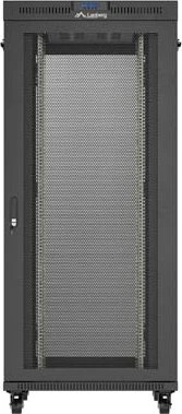 Lanberg 19" Rackschrank 37HE, LCD, freistehend, Flat Pack, V2, Gitternetztür, IP20, RAL 9004, 1000mm tief