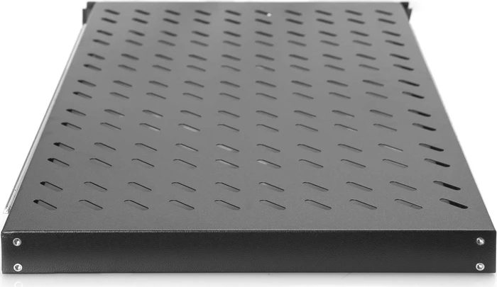 Digitus ausziehbarer Fachboden für Netzwerk- und Serverschränke, 19", schwarz, 1000mm Einbautiefe, 1HE