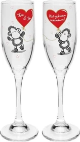 Sheepworld Du & Ich Sektglas, 2 Stück