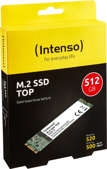 Intenso Top Performance SSD 512GB, M.2 2280 / B-M-Key / SATA 6Gb/s