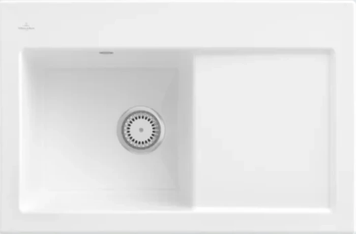 Villeroy & Boch Subway 45 Einbau Becken links weiß alpin