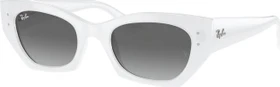 Ray-Ban RB4430 Zena Bio-Based 49mm polished white snow/grey
