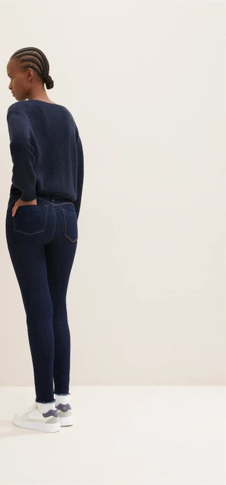 Tom Tailor Jona Extra Skinny Ankle Jeans Jeans clean dark stone blue denim (Damen)