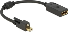 DeLOCK Mini DisplayPort 1.2 auf DisplayPort 1.2 Adapterkabel, schwarz (62638)