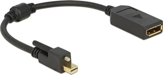 DeLOCK Mini DisplayPort 1.2 auf DisplayPort 1.2 Adapterkabel, schwarz