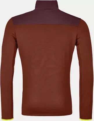 Ortovox Fleece Light Zip Neck Funktionsjacke clay orange (Herren)