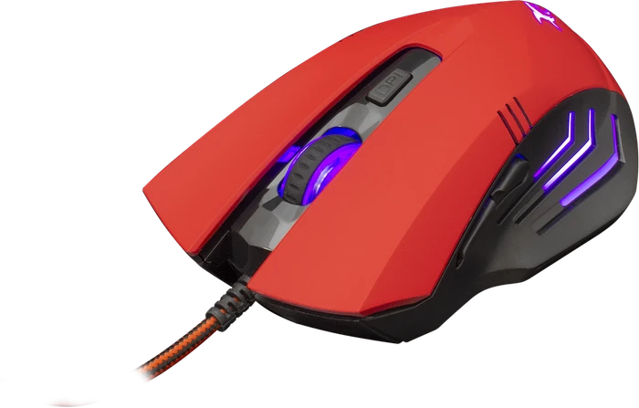 White Shark Hannibal 2 Red Gaming Mouse, rot/schwarz, USB
