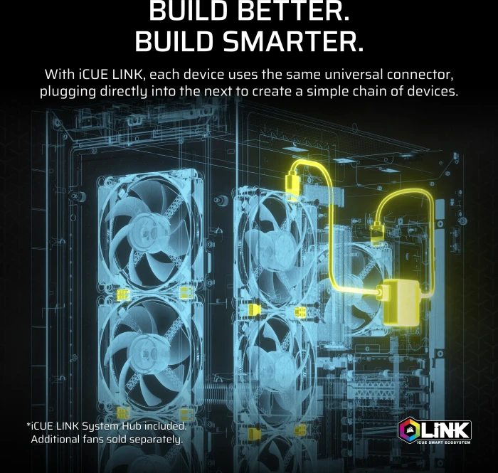 Corsair iCUE LINK Titan 360 RX LCD RGB, schwarz