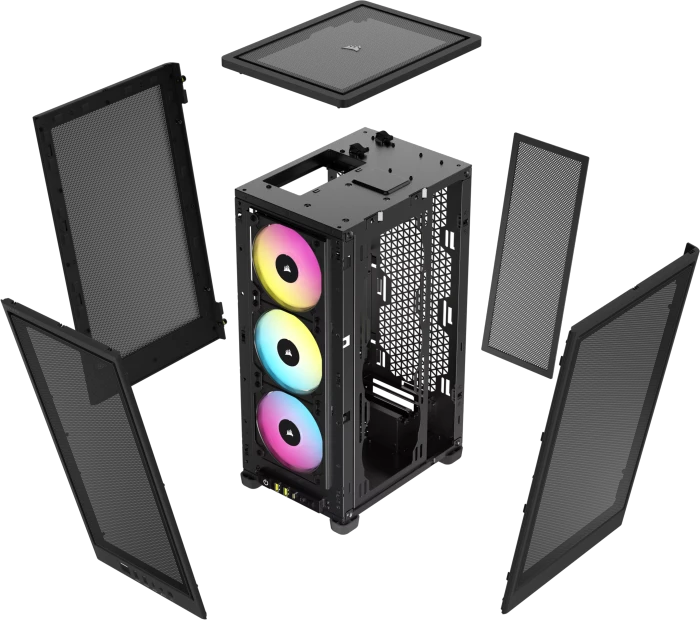 Corsair 2000D RGB Airflow, schwarz, Mini-ITX