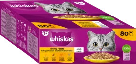 Whiskas Geflügel Auswahl in Gelee Multipack, 6.80kg (80x 85g)