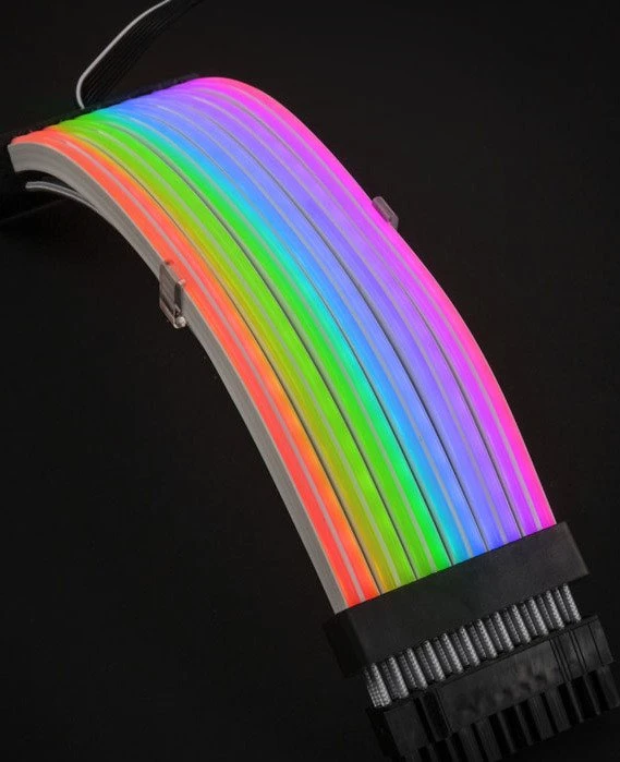 Lian Li Strimer Plus, 24-Pin ATX Verlängerungskabel, RGB beleuchtet