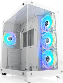 CSL-Computer Vitrum, weiß, Glasfenster