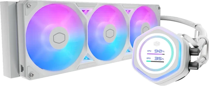 Cooler Master MasterLiquid 360 Atmos II LCD, weiß