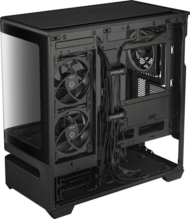 ASUS Prime AP202 ARGB, schwarz, Glasfenster