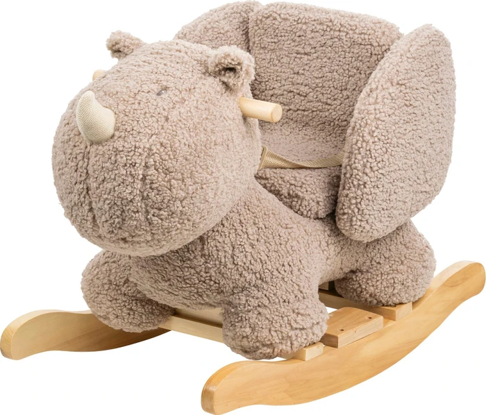 Nattou Schaukeltier Nashorn Teddy taupe