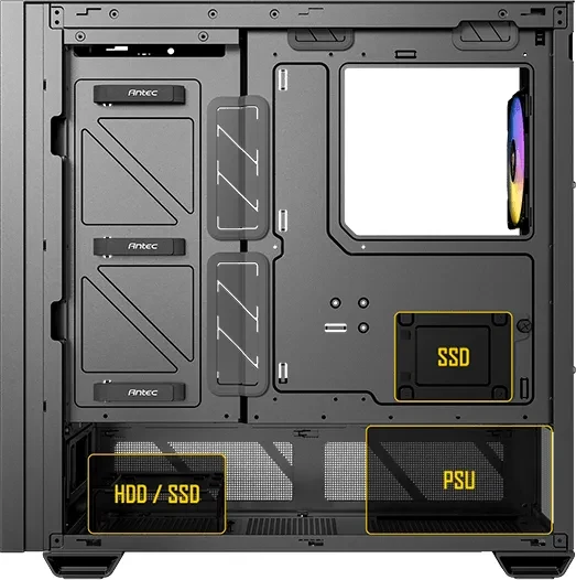 Antec P30 ARGB, Glasfenster